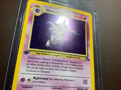 RARE 👻 1999 Pokemon Fossil 1st Edition Holo Haunter #6 PSA BGS 9 or 10 - Image 5