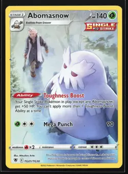 Abomasnow TG01 SWSH10: Astral Radiance Trainer Gallery Ultra Rare Pokemon Card - Image 1