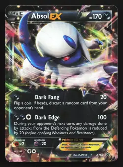 Absol EX XY62 XY Black Star Promo Pokemon Card *crease - Image 1
