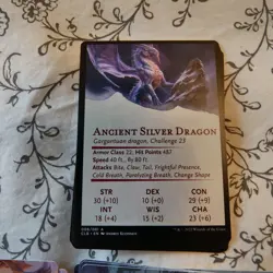 Ancient Silver Dragon GOLD STAMP Art Series Lot #13 MTG 006/081 MTG Baldur's - Image 3