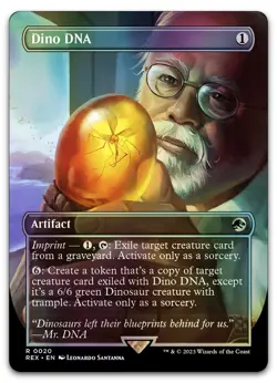 Dino DNA (Borderless) #20 (Foil) (NM) Jurassic World REX Magic MTG - Image 1