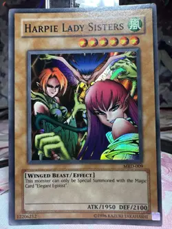 Harpie Lady Sisters MRD-009 Original Print Super Rare Unlimited -Played- YuGiOh - Image 1