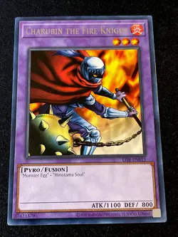 Charubin The Fire Knight LOB-EN015 Yugioh 25th Edition (New) - Image 1