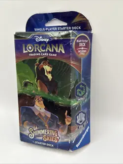Disney Lorcana Shimmering Skies - Emerald & Steel Starter Deck New - Image 2