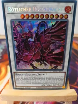 Rotlicher Rosendrache MP22-DE077 Prismatic Secret Rare Deutsch NM YUGIOH - Image 1