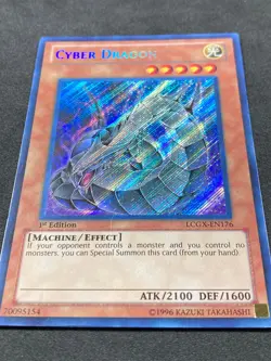 Yugioh Cyber Dragon LCGX-EN176 Secret Rare Alt Art 1st Ed - MP - Image 2