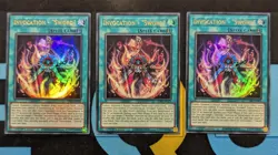 CORI-EN053 Invocation - ''Sword'' x3 Ultra Rare 1st Ed YuGiOh Playset - Image 1