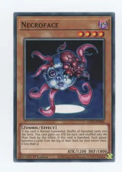 Yugioh Necroface LDS3-EN006 Common 1st Edition NM X3 Playset - Image 1