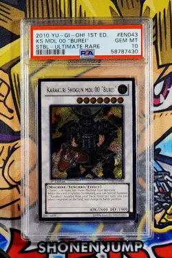 Yu-Gi-Oh! KARAKURI SHOGUN BUREI 1st Ed STBL-EN043 PSA 10 Ultimate GEM MINT - Image 1