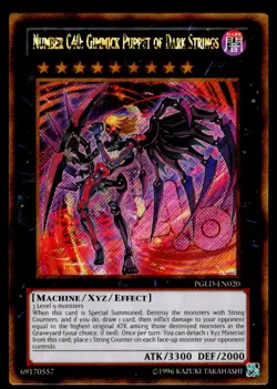Number C40 Gimmick Puppet of Dark Strings - PGLD-EN020 NM Premium Gold YuGiOh - Image 1