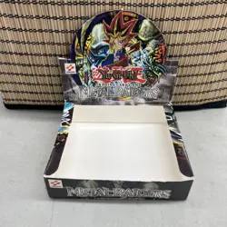 Yugioh 1st Edition 1996 Metal Raiders Booster Pack Box - EMPTY BOX - Yu-Gi-Oh - Image 2