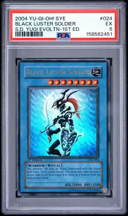 Konami Yu-Gi-Oh! [PSA 5] Black Luster Soldier 1st Ed. SYE-024 2004 - Image 1