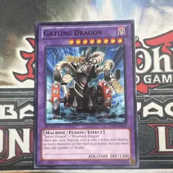 Konami Yu-Gi-Oh! TCG Gatling Dragon Ultra Rare Holo 1st LCJW-EN267 2600/1200 - Image 3