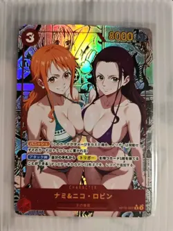 ❤ NAMI NICO ROBIN Manga One Piece Anime Waifu Card Girl Foil Doujin Holo ACG❤ - Image 1
