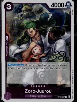 Zoro-Juurou OP05-067 Rare Awakening of the New Era One Piece Foil Near Mint - Image 1