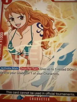 One piece TCG Starter Deck ST01 Nami Promo Demo Version Not tournament Legal - Image 1
