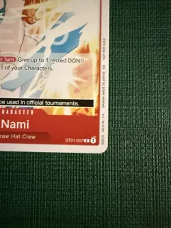 One piece TCG Starter Deck ST01 Nami Promo Demo Version Not tournament Legal - Image 5