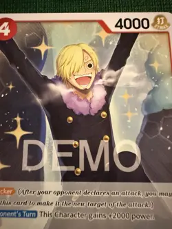 One piece Tcg Op10 Sanji Chopper Promo Demo Version Not tournament legal - Image 1