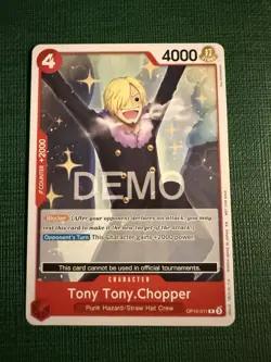 One piece Tcg Op10 Sanji Chopper Promo Demo Version Not tournament legal - Image 2
