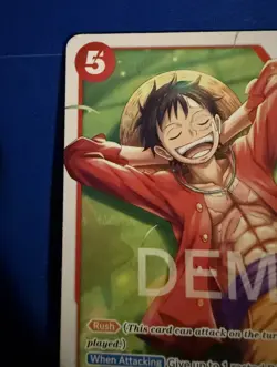One piece Tcg St21 Monkey.D.Luffy Promo Demo Card - Image 2
