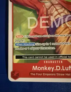 One piece Tcg St21 Monkey.D.Luffy Promo Demo Card - Image 5