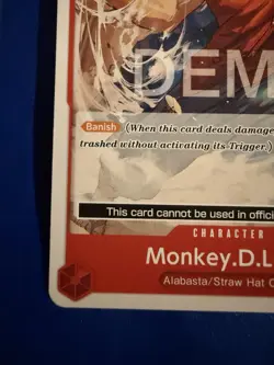 One piece Tcg Op04 Monkey D Luffy Promo Demo version Not tournament legal - Image 5