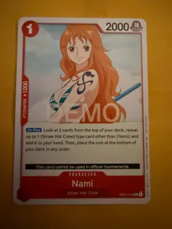 One piece TCG Romance Dawn Op01 Nami Promo Demo Version Not tournament Legal - Image 2