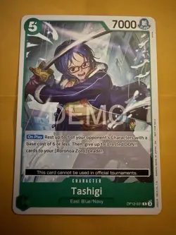 One piece TCG Tashigi OP12-031 Promo Demo Version - Image 2
