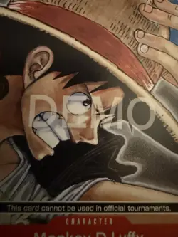 One piece Tcg P-022 Monkey D Luffy Promotional Demo card. - Image 1