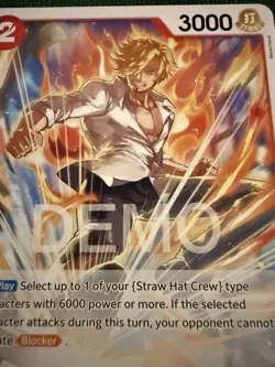 One Piece Tcg St21 Sanji Promo Demo Card - Image 1