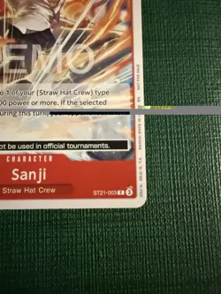 One Piece Tcg St21 Sanji Promo Demo Card - Image 5
