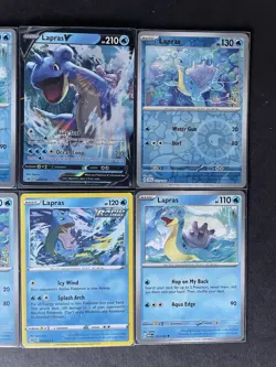 Lapras V SWSH Base Set + 5 Uncommon w/2 RevHOLOs 6-card Pokemon lot - PWE - Image 5
