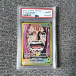 2025 ONE PIECE OP13-100 CARRYING ON HIS WILL ALT ART JEWELRY BONNEY PSA 10 - Image 1