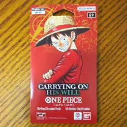 One Piece OP-13 Carrying On His Will Sleeved Booster Pack Factory Sealed TCG - Image 1