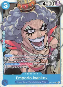 ONE PIECE Emporio.Ivankov #ST12-010 Foil Starter Deck 12: Zoro and Sanji NM - Image 3