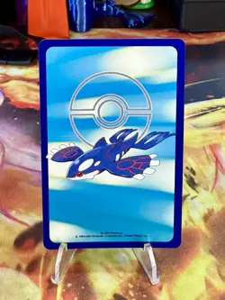 2003 Pokemon Sapphire Shelgn Playing Card Poker Card 5 Of Diamond Kyogre Deck - Image 2