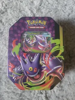 Pokemon TCG Mega Moonlit Tin Mega Gengar EX Metal Tin New & Sealed - Image 1