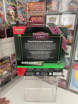 Pokemon Kingambit Illustration Collection Box Shrouded Fable Sealed Promo 4 Pack - Image 3