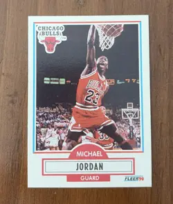1990-91 Fleer #26 Michael Jordan - NBA Basketball Card - - Image 1