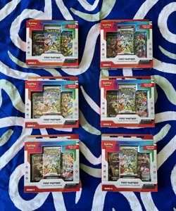 6X Pokemon TCG First Partner Illustration Collection Series 2 - Image 1