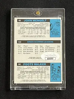 FOOTS WALKER, OTIS BIRDSONG, MENGELT 1980-81 TOPPS SIGNED AUTOGRAPHED CARD JSA - Image 2