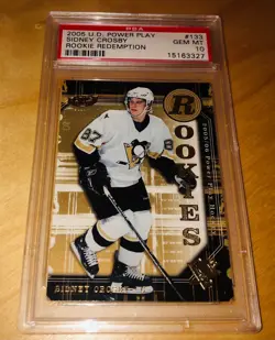 Sidney Crosby 2005 Upper Deck Power Play Redemption #133 Rookie Card RC PSA 10 - Image 1