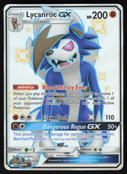 Pokemon TCG - Hidden Fates - Lycanroc-GX SV66/94 - NM - Image 1