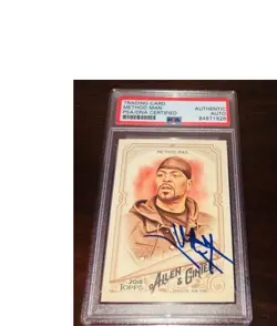 Method Man Wu Tang Clan Signed 2018 Allen & Ginter #82 Card PSA RARE B - Image 1