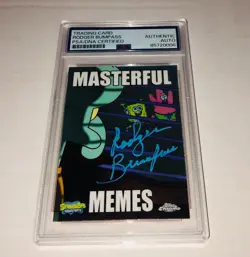 Rodger Bumpass 2025 Spongebob Topps Chrome Squidward Signed Card Auto PSA RARE A - Image 1
