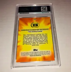 Rodger Bumpass 2025 Spongebob Topps Chrome Squidward Signed Card Auto PSA RARE A - Image 2