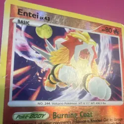 The Pokemon Company Entei 4/132 Secret Wonders Reverse Holo Rare Eng 80HP - Image 3