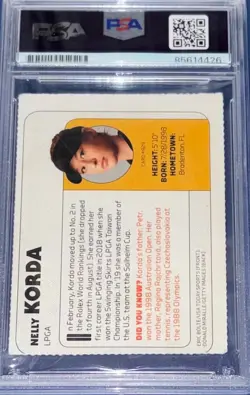 Nelly Korda Signed Autographed 2020 S.I. For Kids Rookie Card #929 PSA 10 AUTO - Image 2