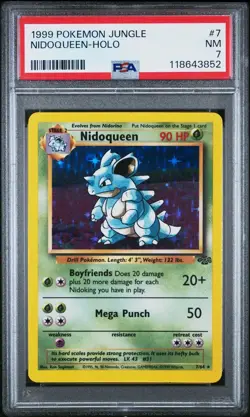 Pokemon TCG Nidoqueen Jungle 7/64 Holo Unlimited Holo Rare - Image 1