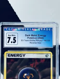 Dark Metal Energy EX Team Rocket Returns 94/109 Reverse Holo Pokemon CGC 7.5 - Image 3